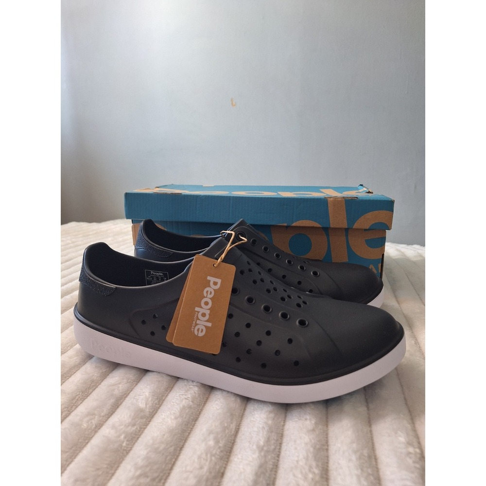 People Footwear ACE Water Shoes Mens 10  Black Slip On Lightweight Rubber Vented
